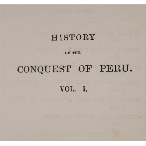 264 - °  Prescott, William, H - History of The Conquest Of Peru; with a preliminary view of the civilizati... 