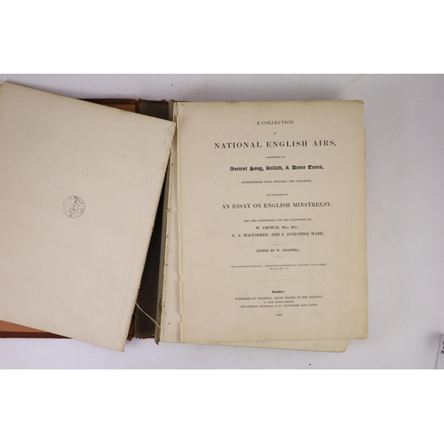 282 - °  Chappell, W. (editor) - A Collection of National English Airs, consisting of Ancient song, Ballar... 