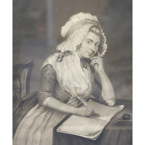 296 - Shiells, Sarah. Ann Yearsley. The Bristol Milkwoman. Mezzotint, 445 x 325cm., engraved by Joseph Gro... 