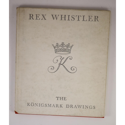 33 - °  Whistler, Rex - The Konigsmark Drawings, one of 1000, intro by Laurence Whistler, 4to, original r... 