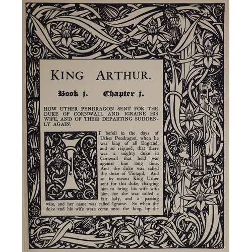 39 - °  Malory, Thomas - Le Morte DArthur, 2nd edition, one of 1500 illustrated by Aubrey Beardsley, 4to... 