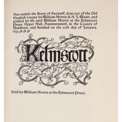 52 - °  KELMSCOTT PRESS - Morris, William and Wyatt, A.J (translators) - The Tale of Beowulf, 4to, origin... 