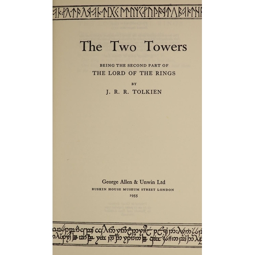 59 - °  Tolkien, John, Ronald, Reuel - The Lord of the Rings, 1st editions, 2nd impressions of The Two To... 