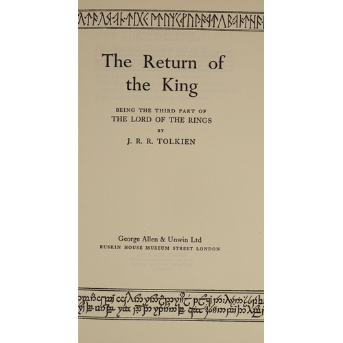 59 - °  Tolkien, John, Ronald, Reuel - The Lord of the Rings, 1st editions, 2nd impressions of The Two To... 