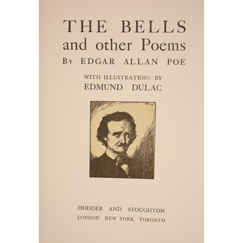 79 - °  Poe, Edgar Allan - The Bells and other Poems. Complete with coloured title page vignette and 28 c... 