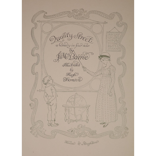 80 - °  Barrie, J.M - Quality Street, a Comedy in Four Acts. 1st edition, complete with 22 tipped-in colo... 
