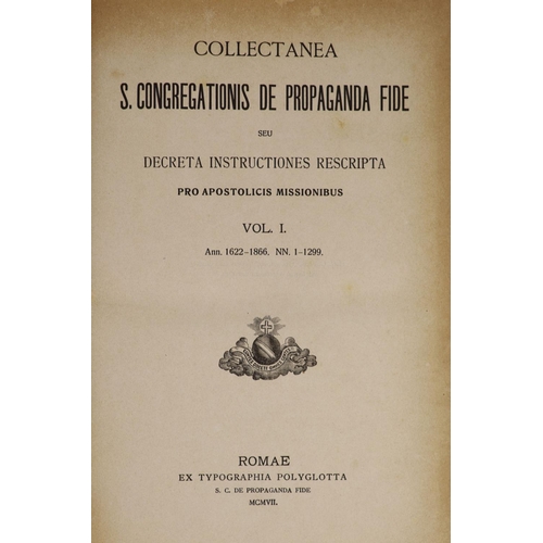 84 - °  Catholic Church, Congregatio de Propaganda Fide. Collectanea S. Congregationis De Propaganda Fide... 