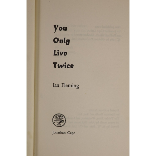 89 - °  Fleming, Ian - You Only Live Twice, 1st edition, 8vo, black cloth with strip of seven gilt-stampe... 