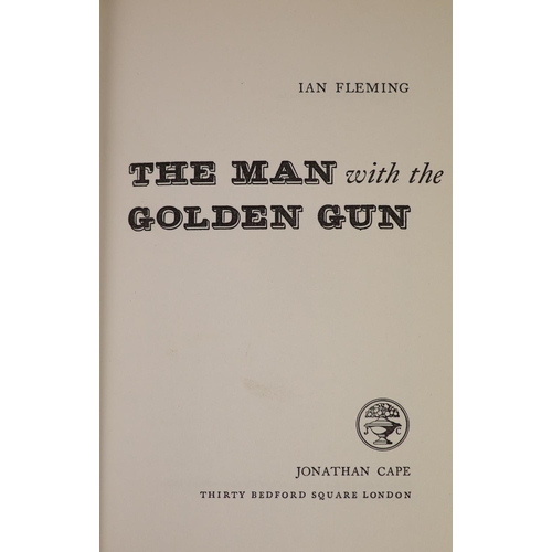 90 - °  Fleming, Ian - The Man with the Golden Gun, 1st edition, 1st impression, 8vo, in 2nd state cloth ... 