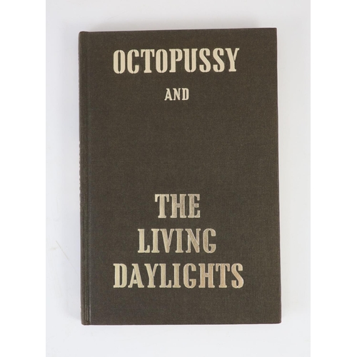 91 - °  Fleming, Ian - Octopussy and The Living Daylights, 1st edition, 8vo, black cloth with stamped sil... 