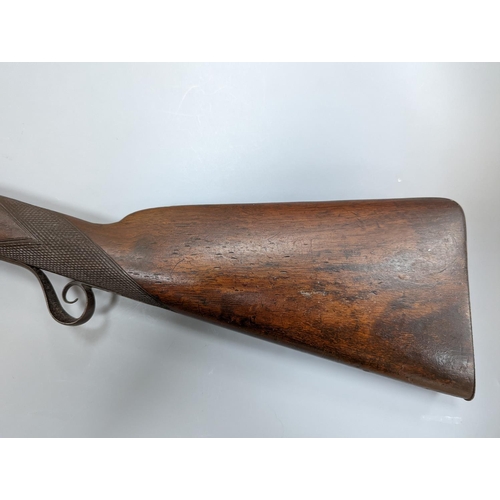 278 - A late 19th/early 20th century percussion cap musket,115 cms long.