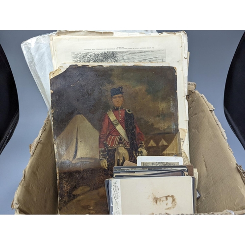 314 - Captain Ramsay of the Highland Light Infantry, an archive of photographs, newspaper cuttings of his ... 