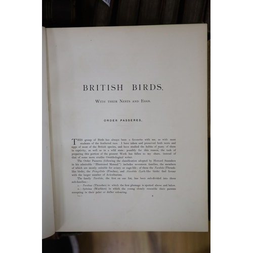 381 - ° ° Butler, Arthur. G. - British Birds with their Nests and Eggs. 6 vols. Complete with 24 lithograp... 