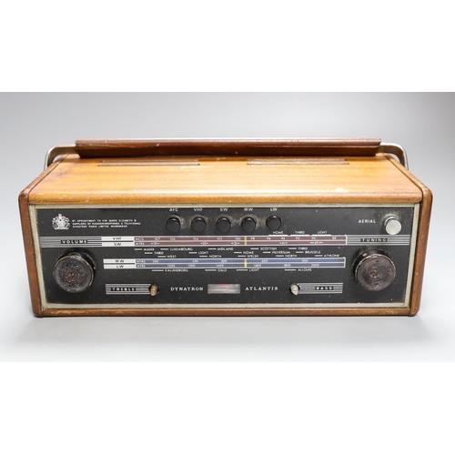 389 - A Dynatron Atlantis portable radio, 33 cms high.