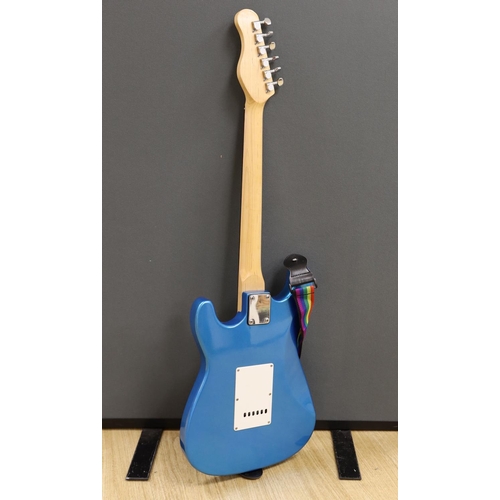 443 - A Huntingdon electric guitar, stand not included, guitar 102 cms high.