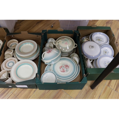 449 - A large quantity of Susie Cooper tableware, Wedding Band, Tiger Lily and Blue Magnolia