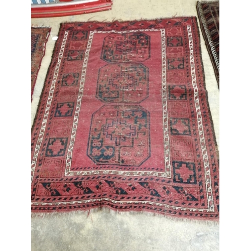 49 - Three small North West Persian rugs (worn), largest 205 x 122cm