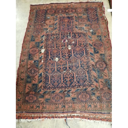 49 - Three small North West Persian rugs (worn), largest 205 x 122cm