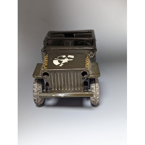 495 - A Tri-Ang Minic Jeep No. 2, in original box, 15cm. long