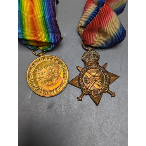 513 - Five WWI medals to Pte. E. Harvey, SOM.L.I, 21622,