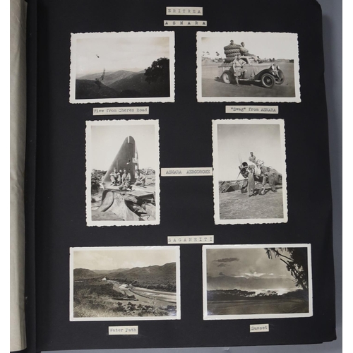 542 - World War II album containing photos of an RAF units travels across Egypt, Saudi Arabia, Palestine, ... 