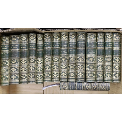 545 - ° ° Dickens, Charles - The Charles Dickens Edition, 15 vols (only, ex.21), num. engraved plates; con... 