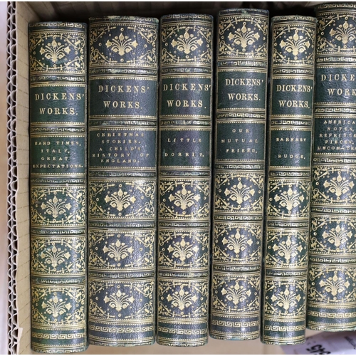 545 - ° ° Dickens, Charles - The Charles Dickens Edition, 15 vols (only, ex.21), num. engraved plates; con... 