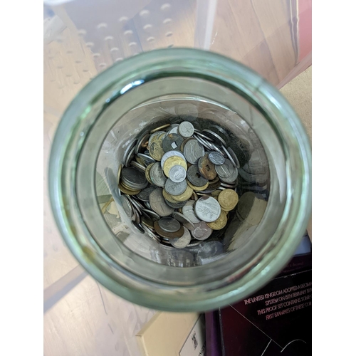 548 - A large collection of coins, etc.