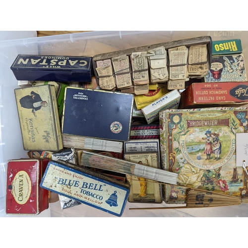 549A - A large collection of advertising boxes, tins etc