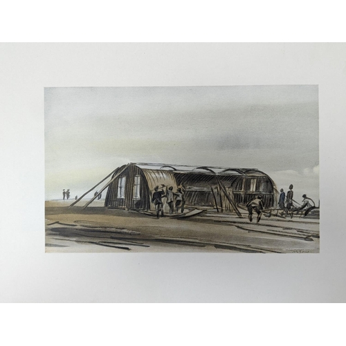 590 - After Muirhead Bone, twenty unframed colour prints, Scenes from the Great War, overall 38 x 51cm, un... 