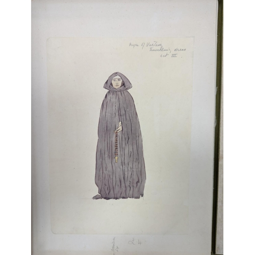 660 - A folio of watercolour and pencil costume designs for Ibsens 'The Pretenders', 1915 at The New Theat... 