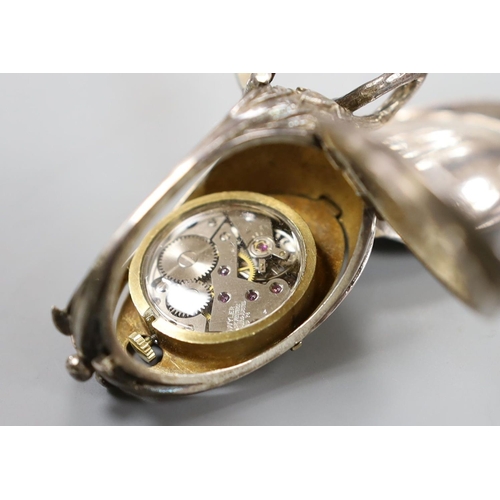 939 - A gentleman's steel manual wind wrist watch, retailed by J.W. Benson, two other watches including si... 