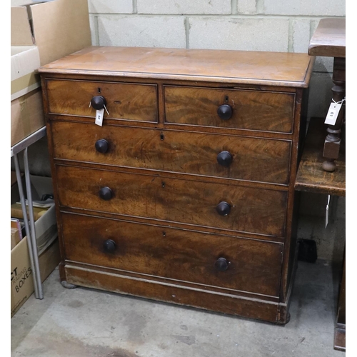 60 - A Victorian mahogany chest, width 103cm, depth 48cm, height 102cm