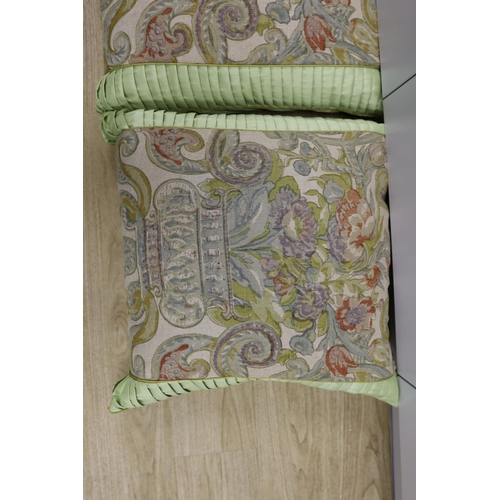 1555 - A pair of large fabric cushions