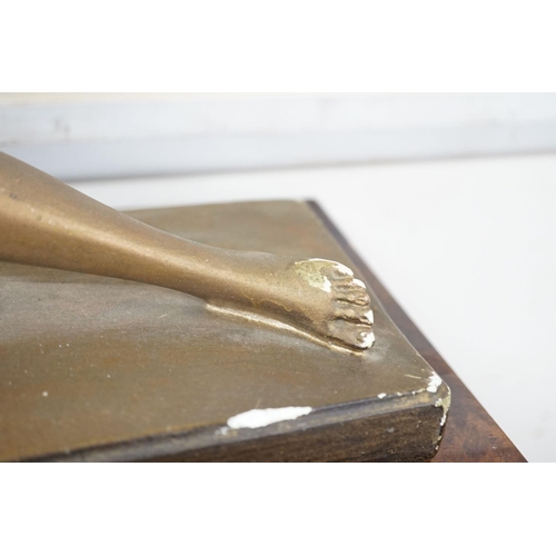 1587 - An Art deco style plaster figure 55cm