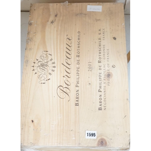 1595 - Bordeaux Baron Philippe De Rothschild - six bottles O.W.C.