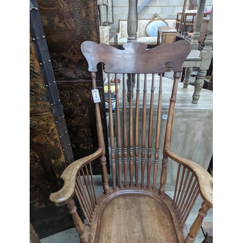 1139 - A rocking chair, width 64cm, depth 50cm, height 120cm