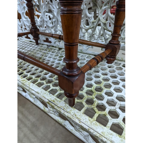 1164 - A late Victorian aesthetic movement walnut luggage stand, length 69cm, depth 38cm, height 41cm... 