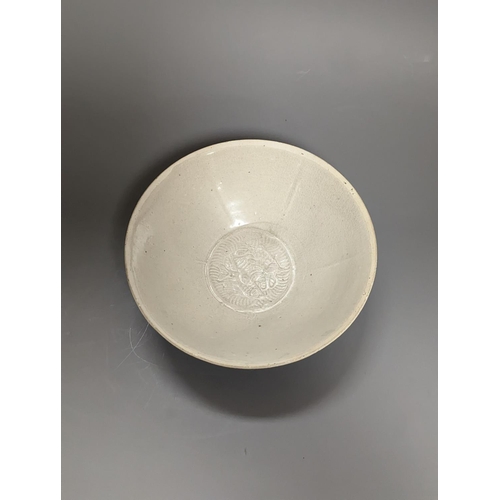 1262 - A Chinese Qingbai type bowl 16.5cm diameter