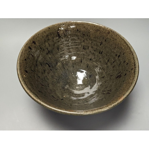 1292 - Attributed to Gwilyn Thomas, a studio pottery bowl. Diameter 31cm, incised mark and date ‘69’... 