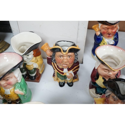 1295 - 10 various Toby character jugs