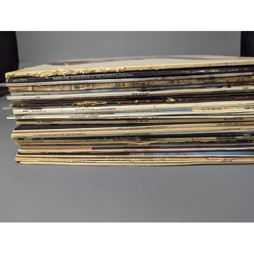 1391 - A quantity of records, Bowie, Led Zeppelin, Elvis