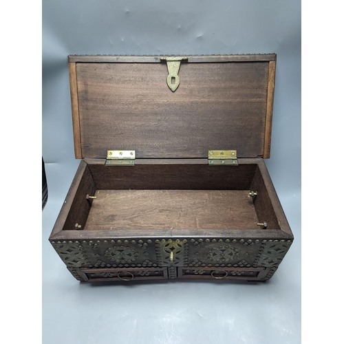 1402 - A miniature Zanzibar trunk 45cm