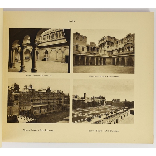 171 - ° ° Bikaner State. Oblong folio, Editions de Luxe, Paris, n.d. [c.1930]. 50 leaves of sepia photogra... 