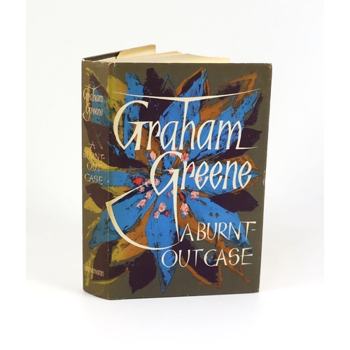 179 - ° ° Greene, Graham - A Burnt-Out Case, 1st English edition, original cloth, in unclipped d/j, Willia... 