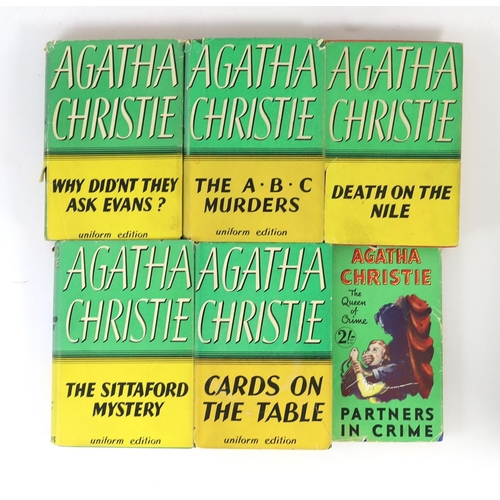 279 - ° ° Christie, Agatha - 12 works - Partners in Crime, with torn d/j, with loss to spine and lower rea... 