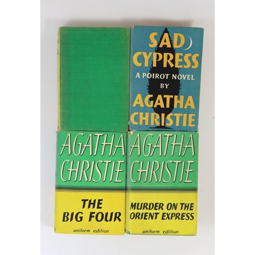 279 - ° ° Christie, Agatha - 12 works - Partners in Crime, with torn d/j, with loss to spine and lower rea... 