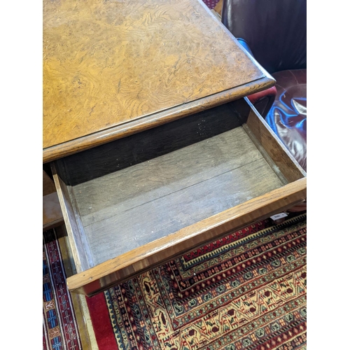 1072 - A 19th century pollarded oak console table, width 122cm, depth 53cm, height 85cm