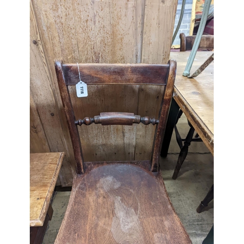 1116 - A harlequin set of eight 19th century beech and elm Windsor kitchen chairs