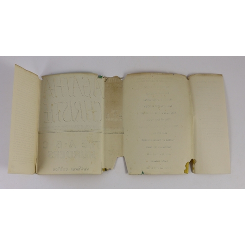 279 - ° ° Christie, Agatha - 12 works - Partners in Crime, with torn d/j, with loss to spine and lower rea... 